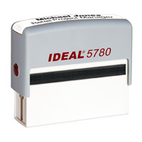 SIGNATURE IDEAL 5780 SELF-INKING STAMP W/GREY CASE
