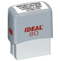 IDEAL 80 SELF-INKING STAMP W/GREY CASE