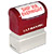 #4 ULTIMARK PRE-INKED STAMP WITH BURGUNDY HANDLE