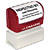 #5 ULTIMARK PRE-INKED STAMP WITH BURGUNDY HANDLE