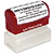 #10 ULTIMARK PRE-INKED STAMP WITH BURGUNDY HANDLE