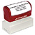 #12 ULTIMARK PRE-INKED STAMP WITH BURGUNDY HANDLE